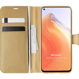 Xiaomi Mi 10T Kılıf Delux Leather Wallet Gold