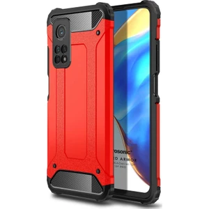 Xiaomi Mi 10T Kılıf Rugged Ar Kırmızı