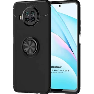 Xiaomi Mi 10T Lite Kılıf Kickstand Ring Holder Siyah