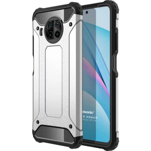 Xiaomi Mi 10T Lite Kılıf Rugged Ar Gümüş