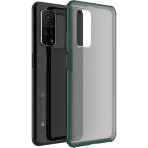 Xiaomi Mi 10T Pro Kılıf Frosted Frame Yeşil