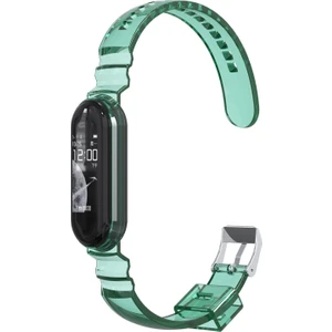 Xiaomi Mi Band 5 Kordon Transparent Clear Band Yeşil