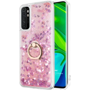 Xiaomi Mi Note 10 Lite Kılıf Glitter Liquid Holder Pembe