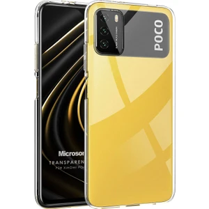 Xiaomi Poco M3 Kılıf Transparent Soft Beyaz