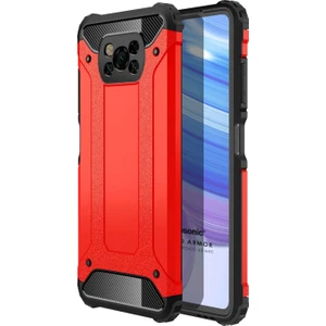 Xiaomi Poco X3 Nfc Kılıf Rugged Ar Kırmızı