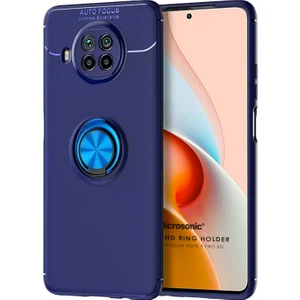 Xiaomi Redmi Note 9 Pro 5g Kılıf Kickstand Ring Holder Lacivert