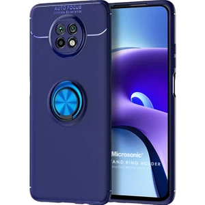Xiaomi Redmi Note 9t Kılıf Kickstand Ring Holder Lacivert