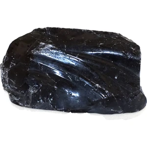 Otantik Gümüş , Doğal Obsidiyen Taşı Volkanik Kaya 013