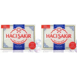 Hacı Şakir Banyo Sabunu Doğal-Saf 600 gr x 2 Adet