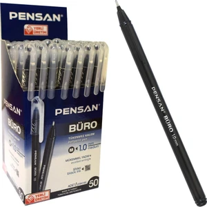 Büro Tükenmez Kalem Siyah 50 x 5'li