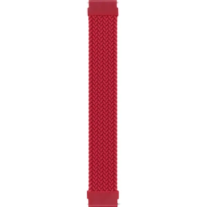 Amaz fit Bip Kordon Large Size Braided Solo Loop Band Kırmızı