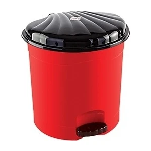 Pedallı Çöp Kovası Kırmızı