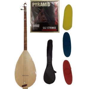 Cüra  Saz 6 Tel  Dut Parlak  Kılıf + Tel + Tezene  84 cm