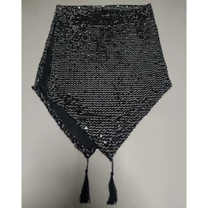 Kırlent Dünyası  Gümüş Renkli Pulllu Payetli Runner