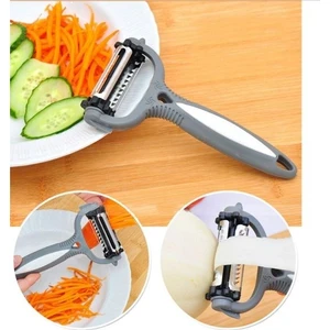 3 Başlıklı Sebze Meyve Soyacağı Jülyen Soyacak Patates Havuç Soyucu Rende 16 Cm