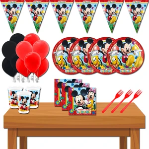 Parti Karnavalı Mickey Mouse Eko 8 Kişilik Doğum Günü Parti Malzemeleri Seti