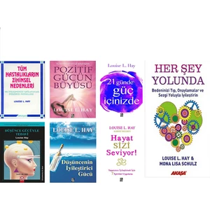 Düşünce Gücüyle Tedavi - Pozitif Gücün Büyüsü-Hayat Sizi Seviyor - Her Şey Yolunda- Louise L. Hay - 7 Kitap  Seti