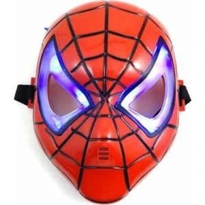Kırmızı Renk LED Işıklı Spiderman Örümcek Adam Maskesi