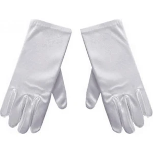 Beyaz Renk Çocuk Boy Likralı Pandomim Eldiveni Ss