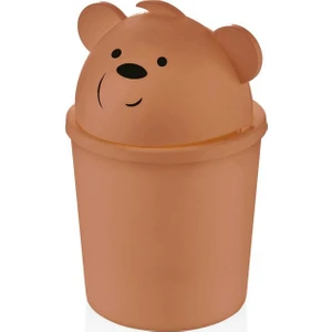 Qlux Ideas Hippo Çöp Kovası Kahverengi L-00586