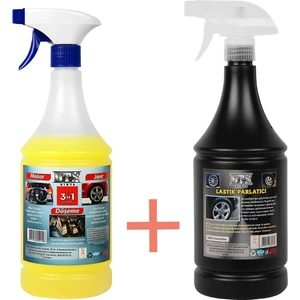 Dtx Kimya Yağ Sök. Döşeme Jant ve Motor Temizleme Sıvısı 1 LT +  Lastik Parlatıcı Jel 500 ml