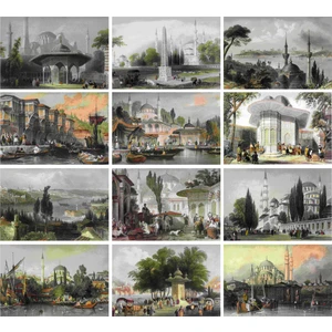 Tellgraf Gravür Konseptli Kartpostal Set 10 x 15 cm