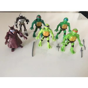 Ninja Kaplumbağalar Oyuncak Kutuda 6lı Savaşçı Turtles Aksesuarlı Erkek Çocuk Figür Oyuncaklar