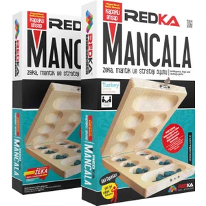 Redka, Ahşap Mangala, Kapaklı Mancala Oyunu, Zeka Oyunları