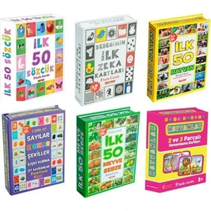 Diy Toy, Zeka Kartları, 6 Lı Set, Eğitici Kartlar, Hafıza Kartlar