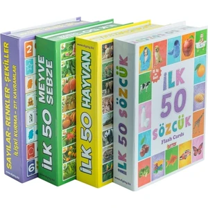 Diy Toy, Zeka Kartları, Eğitici Kartlar, 4 Lü Set, Hafıza Kartları