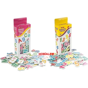 Diy Toy, Manyetik,harfler, Sayılar, 2 Li Magnet Set,eğitici Magnet
