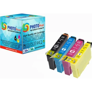 Photo Print Workforce WF-2630WF Uyumlu 4 Renk Muadil Kartuş Seti
