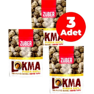Fındık Kaplı Yerfıstığı Ezm Meyve Topu 96 gr - 3'lü