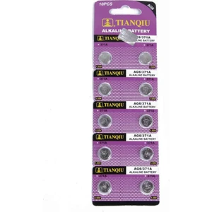 Tıanqıu Ag6 LR920/371 Alkalin 10'lu Düğme Pil