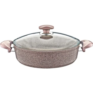 Oms 3310 Granit 26CM Karnıyarık Tencere Kahve
