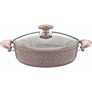Oms 3310 Granit 28CM Karnıyarık Tencere Kahve