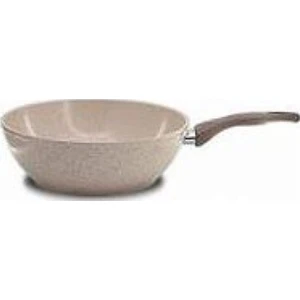 Oms 3211 Granit 28CM  Wok Tava Kahve