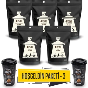 Aromalı Filtre Kahveler Seti 5x 100 gr 2 Li Kahve Bardağı Ile Birlikte