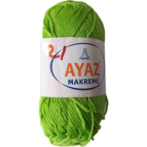 Angel Çanta Akssesuar 100 Gram Polyester Makrome No:21 Fosforlu Yeşil