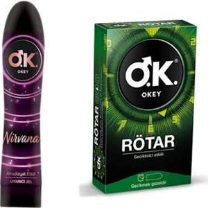 Nirvana Jel 100 ml  Okey Rötar 10 Prezervatif