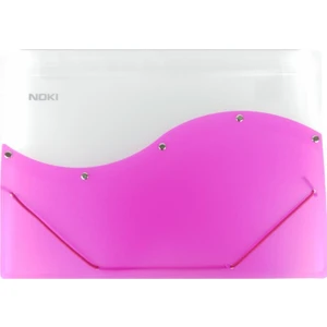 S Seri 12 Bölmeli Lastikli Dosya Pembe