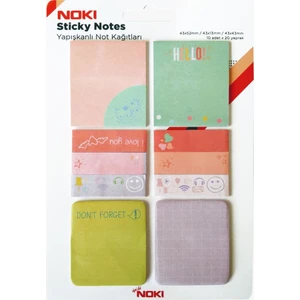 Sticky Notes Karışık Ölçülü Baskılı Yapışkanlı Not Kağıdı