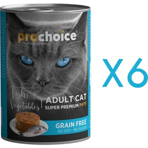 Pro Choice Prochoice Balıklı ve Sebzeli Yetişkin Kedi Konservesi 400 G x 6 Adet