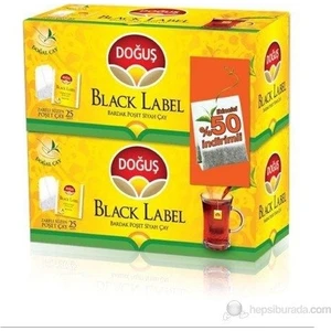 Doğuş Çay Doğuş Black Label 25 'li Bardak