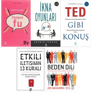 Tongue Fu - Ikna Oyunları - Ted Gibi Konuş - Etkili Iletişimin 13 Kuralı - Beden Dili - 5 Kitap