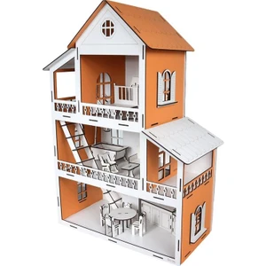 Toys Ahşap Çocuk Oyun Evi Turuncu