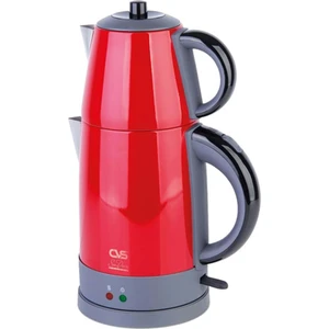 Cvs DN-1515 Kırmızı Sudem Deluxe Elektrikli Çelik Çay Makinesi