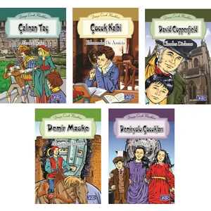 Parıltı Yayınları Çalınan Taç-Çocuk Kalbi-David Copperfield-Demir Maske-Demiryolu Çocukları