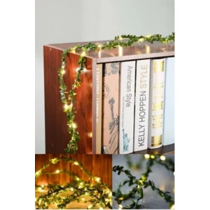 RDT Shopping Dekoratif Yapay 3 Metre Sarmaşık Yaprak & 3 Metre Peri LED (Günışığı)