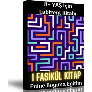 Enine Boyuna Eğitim 8 Yaş Üstü Için Labirent Bulmaca Kitabı